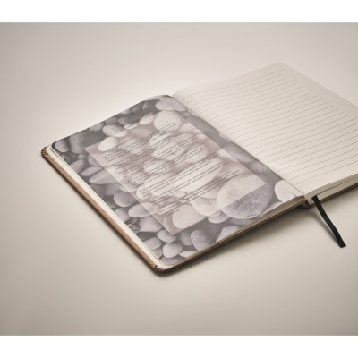 Libreta A5 cartón reciclado con hojas rayadas
